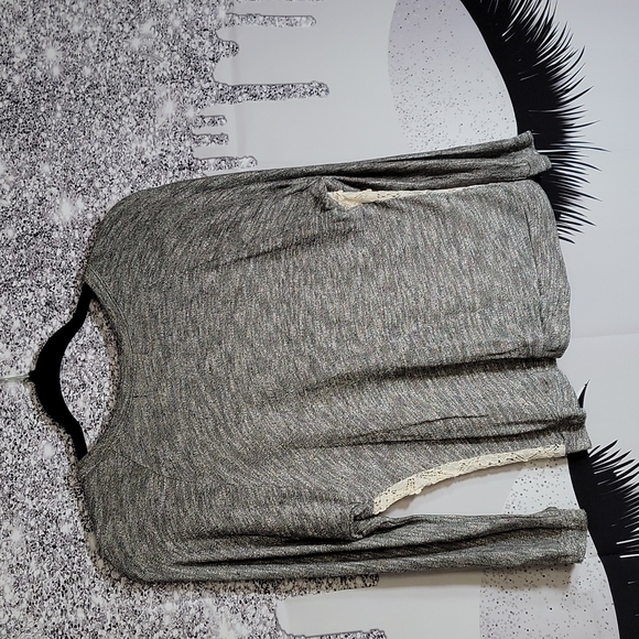 Womens Button front lace cardigan - Picture 2 of 2